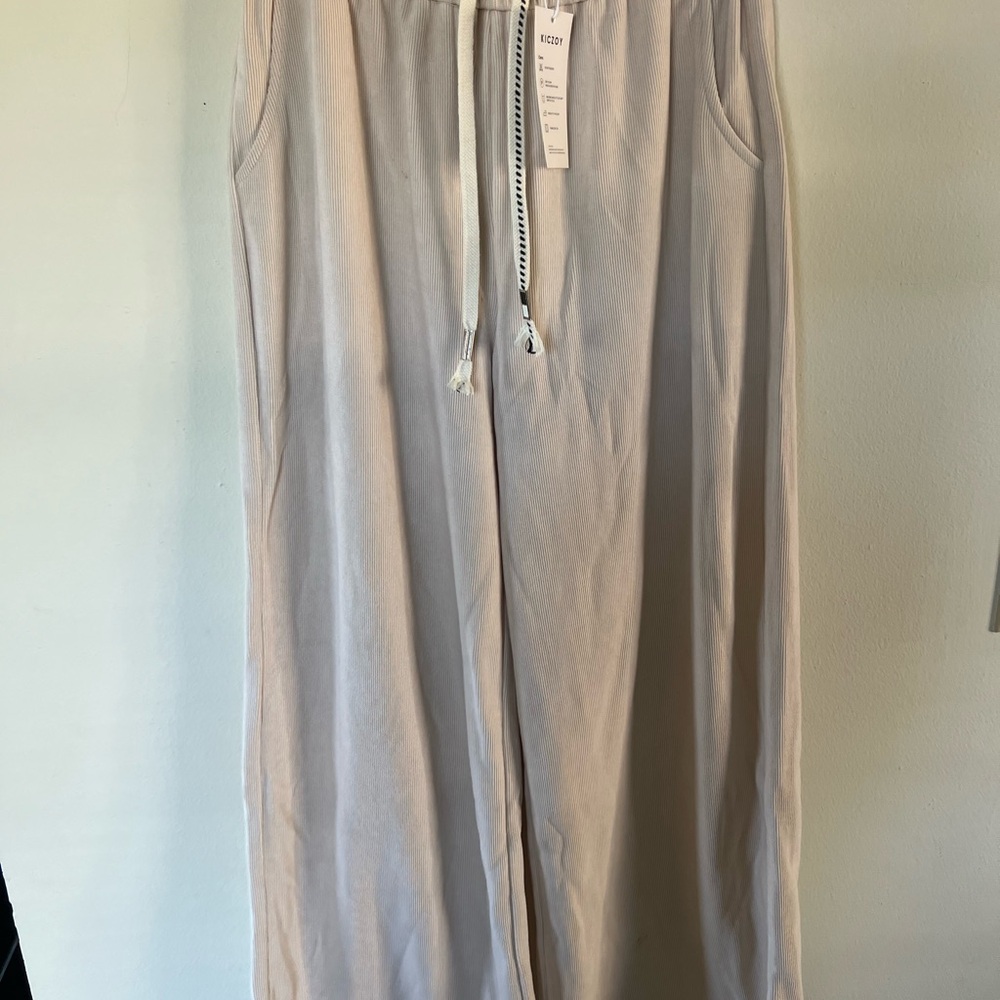 KiKOZ Cream wide leg Pants